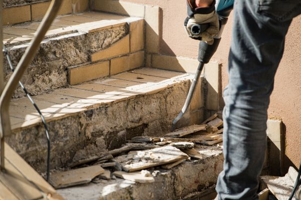 Concrete Stair Demolition in Manchester